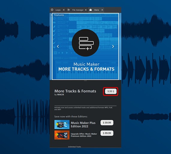 Buy & install additional module Click on the price information to start the purchase process