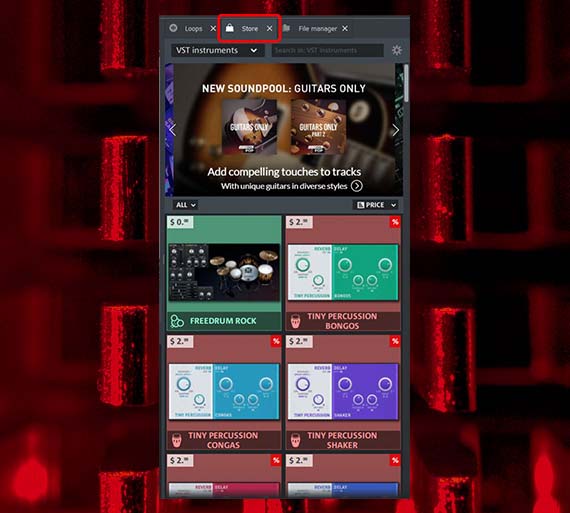 Access extra content in the Store Expand Music Maker in the store with additional functions