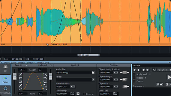 Edit objects in the arranger Edit objects in the arranger