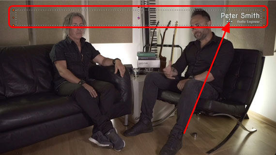 Inserting subtitles: Modifying on-screen position Moving a subtitle