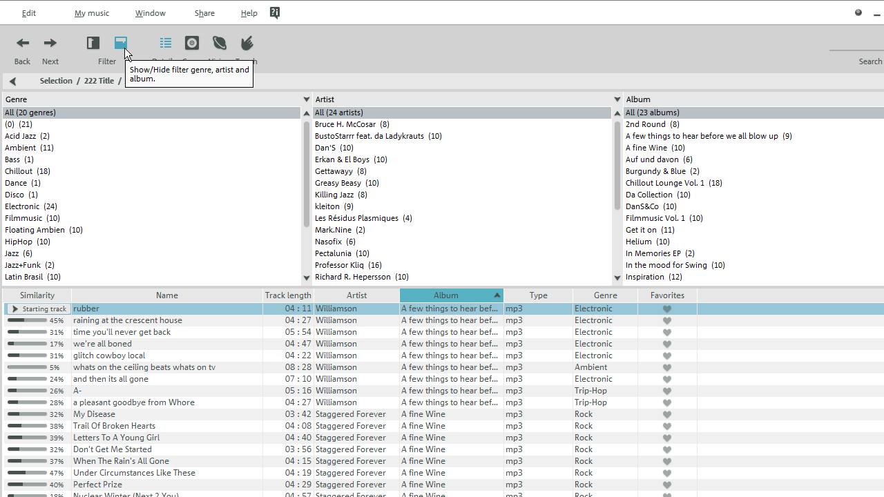 Music database