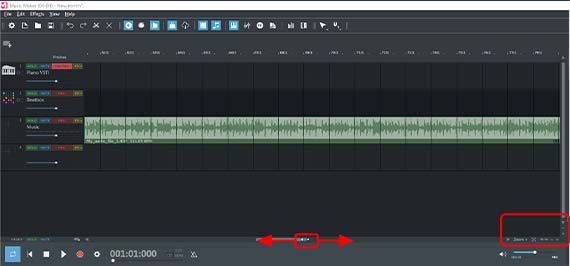 Zoom options Zooming with scroll bars or zoom buttons